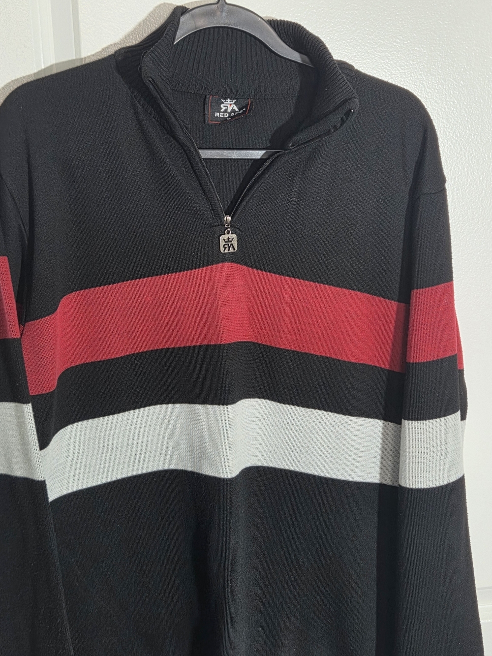 Red Ape Quarter-Zip Thick Warm Sweater XL